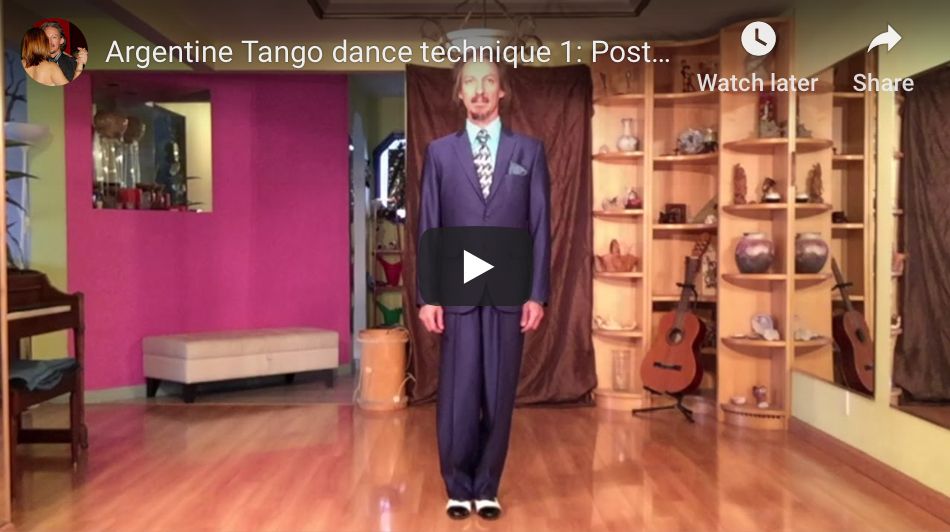 Posture video class. Argentine Tango at Escuela de Tango de Buenos Aires.