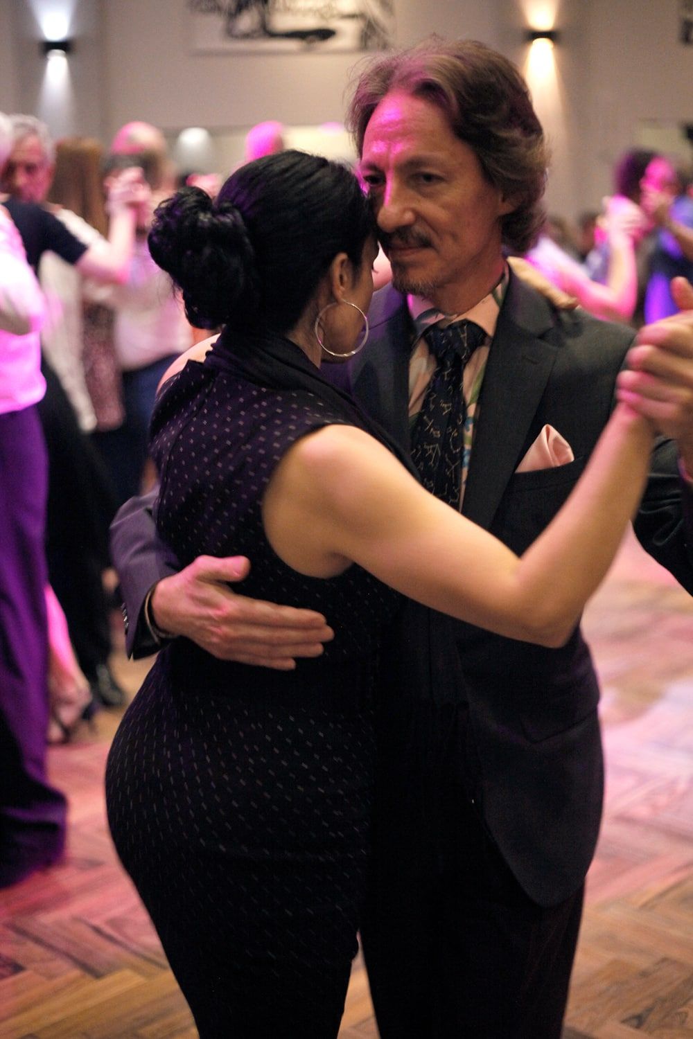 Argentine Tango dancing Marcelo Solis and Lola at Milonga Parakultural Salon Canning